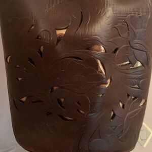 Patricia Nash Bucket Crossbody Bag w/ Embossing